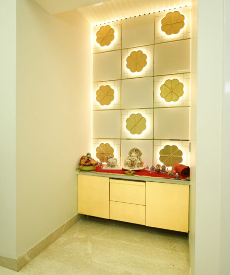 Mandir interior design services in Rohini